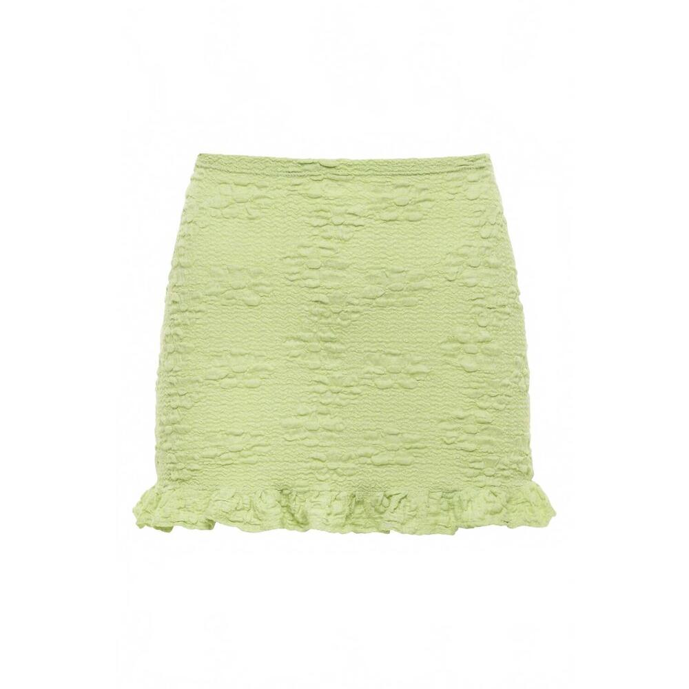 NEW MONTCE women's ruffle micro skirt in avo floral